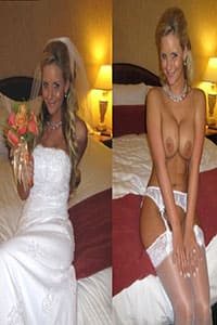 Фотографии невест до и после свадьбы голышом